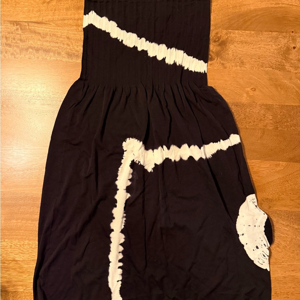 Ingear Black and White Tie Dye Casual Dress